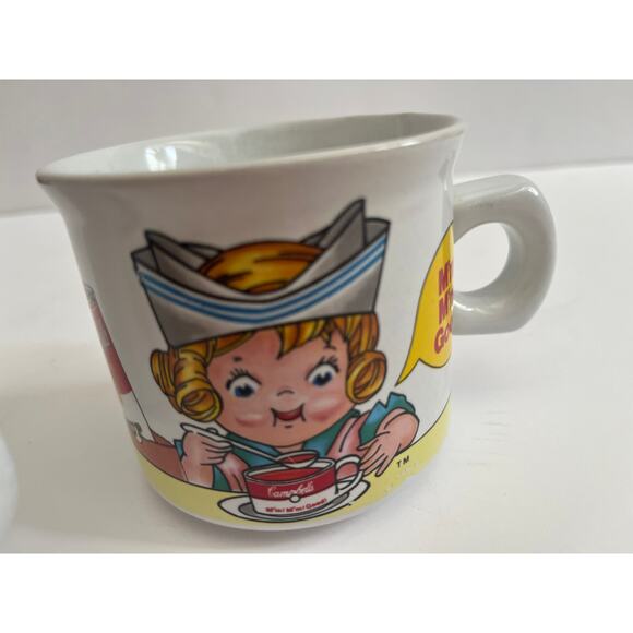 Set of 2 1993 Campbell's Soup Mugs Fireman Nurse M'mm M'mm Good! No chips - Picture 4 of 5